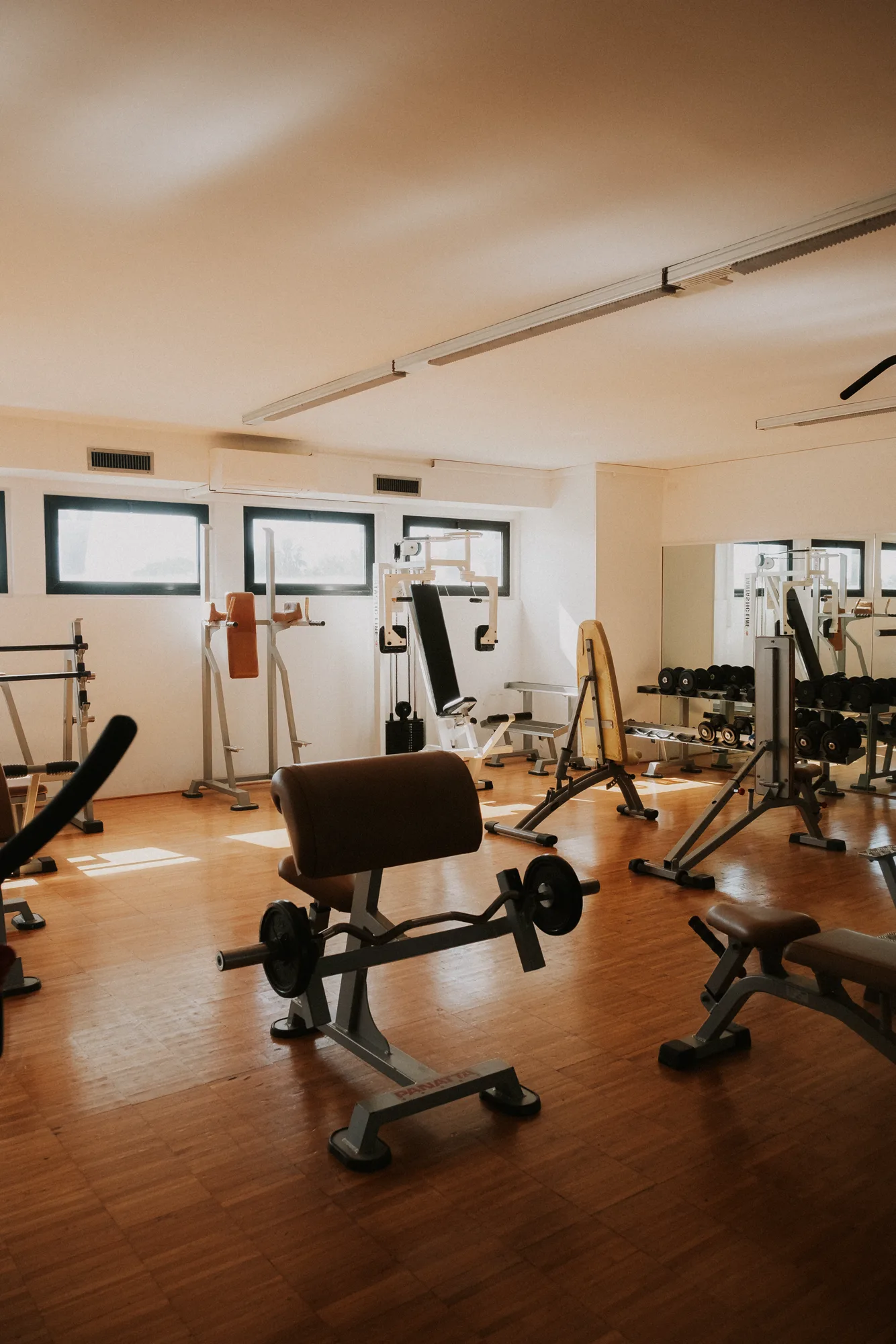 Palestra e sala fitness attrezzata